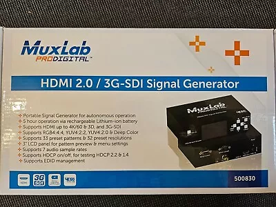 Muxblab HDMI 2.0/3G-SDI Signal Generator 500830 NEW Open Box • $800