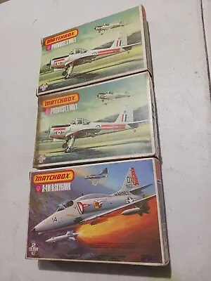 Lot 640 3 X Rare Matchbox 1/72 A-4M Skyhawk Provost Mk1 Vtg Model Kit PK29 Pk30 • $68.39