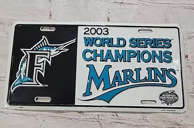 Florida Marlins 2003 World Series Champions License Plate Miami MLB • $10.56