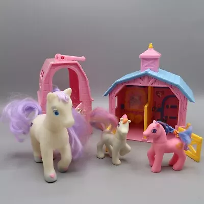 Vintage Lot Tara Toy Horse Stable Playset Hasbro 1985 Pony Playset • $12