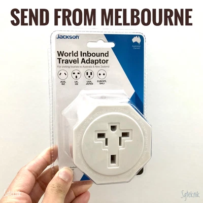$24.95 • Buy NEW Jackson Inbound AU NZ Multi Travel Adaptor USA UK JAPAN EUROPE SG Power Plug