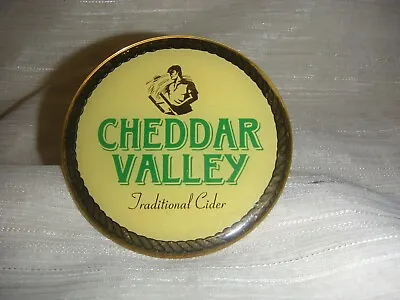 VINTAGE BRASS HAND PULL PUMP CLIP CHEDDAR VALLEY CIDER By THATCHERS SOMERSET • £14.99