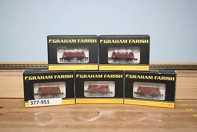 Graham Farish N Gauge 5x 13T High Sided Steel Opens BR Bauxite 377-951/3 • £24.99