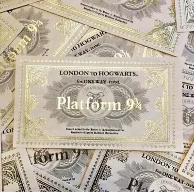 $4.40 • Buy HARRY POTTER LONDON To HOGWARTS EXPRESS PLATFORM 9 3/4 TRAIN TICKET FREE SHIP