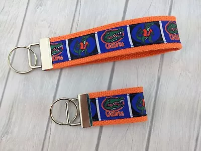 Florida Gators Key Chain College Key Fob Wristlet Stocking Stuffer College Gift • $5.85