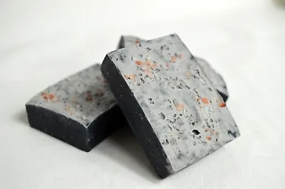 Vegan Natural Charcoal Tea Tree Lavender Himalayan Eczema Salt Soap Face Body • £4.25