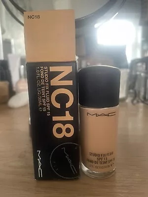 MAC Studio Fix Fluid SPF 15 Foundation 30ml NC18 • £20