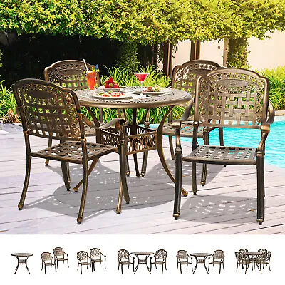 Livsip Outdoor Furniture Dining Chairs Table Bistro Set Patio Chairs 1-5 Piece • $489.90