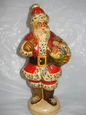 Vaillancourt Folk Art Original Santa Grolier 1988 Chalkware 1466 /1500 Signed • $149.99