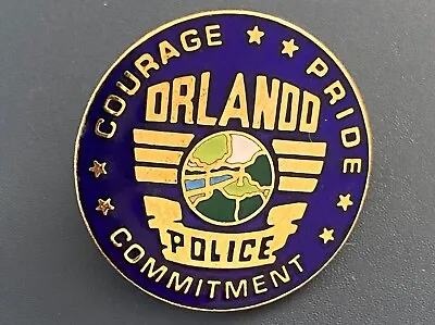 £5.99 • Buy Orlando Police Pin Badge USA Americana Courage Pride Commitment Pin