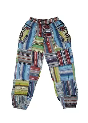 Rising International Patchwork Pants Adult Medium Harem Hippie Boho Womens • $23.99