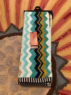 Missoni For Target Hand Towel Blue Chevron NEW. • $48