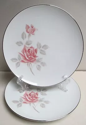 Vintage Noritake Bone China Entree Plate X 2  ROSEMIST  #6225. EUC • $12