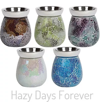 Electric Wax Melt Burner + YANKEE CANDLE TART Mosaic Crackle Oil Warmer Lamp UK • £17.99