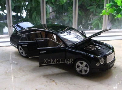 $49.12 • Buy Rastar 1/18 Bentley Mulsanne 2017 Diecast Car Model Man Boys Gifts Black:Gold