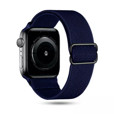 $9.49 • Buy For Apple Watch Series 7 6 5 4 IWatch SE 44 45mm Elastic Nylon Band Sport Strap