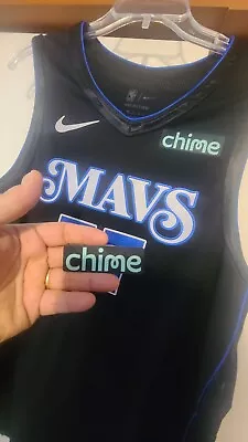 2023-24 Dallas Mavericks Sponsor Chime Black & Lime Patch For Jersey Luka • $14.95