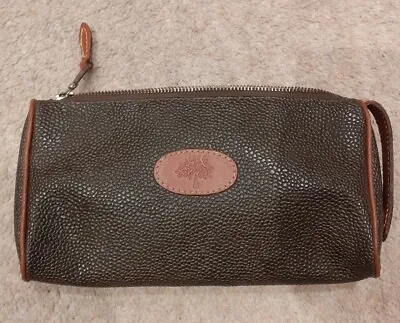 Authentic Mulberry Brown Pouch / Make Up / Brush Bag / Purse / Clutch Bag. VTG. • £165.95
