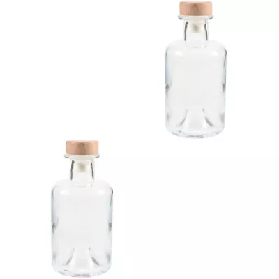  Reusable Wine Glass Mini Liquor Bottle For Water With Lid Empty • £18.89