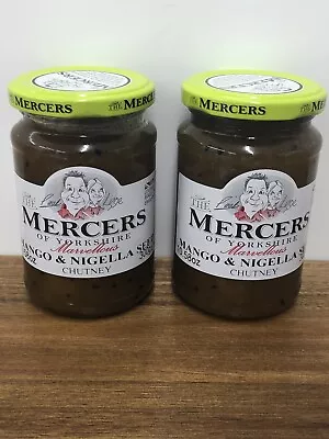 Mercers Of Yorkshire Mango & Nigella Seed Chutney 2 X 300g Past BB Date July 23 • £3.99