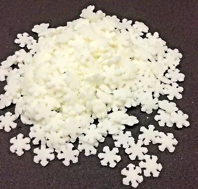 £3.35 • Buy EDIBLE SNOWFLAKE SPRINKLES For Cake And Cupcake Decorations