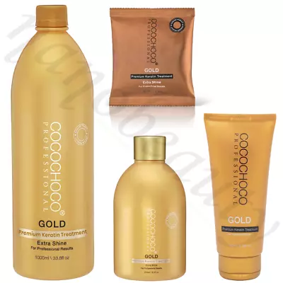 Cocochoco Gold Brazilian Hair Keratin Treatment Straightening + Shampoo Kit • £137.99