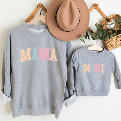 Pastel Mama & Mini Matching Grey Sweatshirts • £14.99