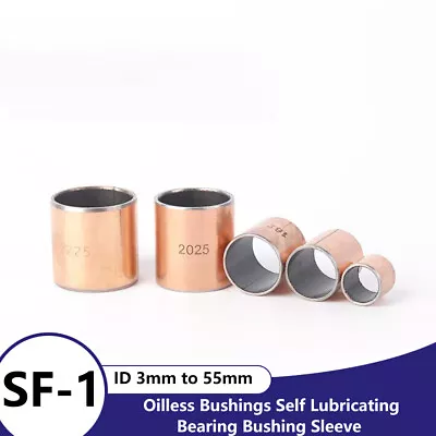 SF-1 Oilless Bushings Self Lubricating Bearing Bushing Sleeve ID 3mm To 55mm • $3.29