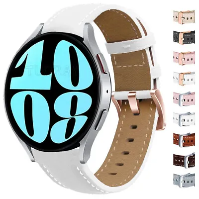 Leather Wrist Band Strap For Samsung Galaxy Watch 6 40mm/44mm 43mm/47mm Classic • $11.20