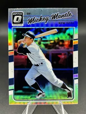 2017 Panini Donruss Optic SILVER HOLO #165 Mickey Mantle New York Yankees • $2.99