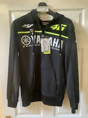 Sale VR46 Valentino Rossi Men's Fleece Full Zip Black Hoody Official Merchandise • £45