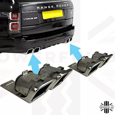 Genuine SVO Quad Exhaust Tailpipes Tips For Range Rover L405 Autobiography • $1058.32