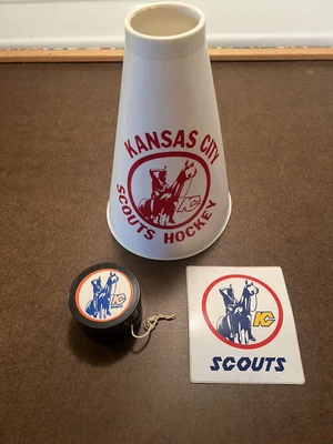 $75 • Buy Vintage Kansas City Scouts Hockey NHL Lot 1970’s Rare ( Read Description)