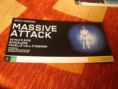 Massive Attack Original Poster Tour 2003 Barcelona Spain 9x18  • £40.80