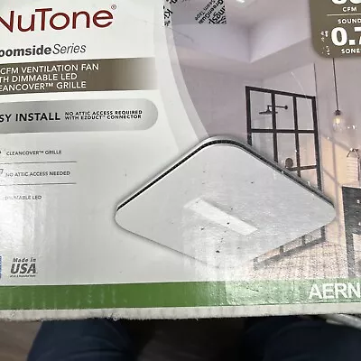 NuTone Roomside Series Bathroom Exhaust Ventilation Fan W/ LED 80 CFM  AERN80LK • $80