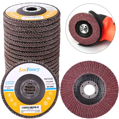 20 PACK 4.5  4-1/2 Flap Disc 60 Grit Angle Grinder Sanding Grinding Wheels T27 • $21.84