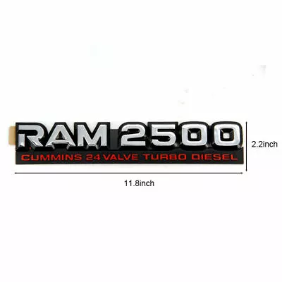 98-02 Ram 2500 Cummins 24 Valve Turbo Diesel Emblem Logo 55295313AC Badge Decal • $29.95