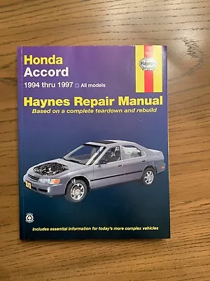 Haynes Honda Accord 1994 -1997 Repair Shop Manual  • $9.99