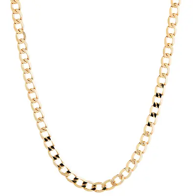 £120.95 • Buy 9ct Yellow Gold CURB Chain / Necklace - 3mm - 16 18 20 22 24 Inch