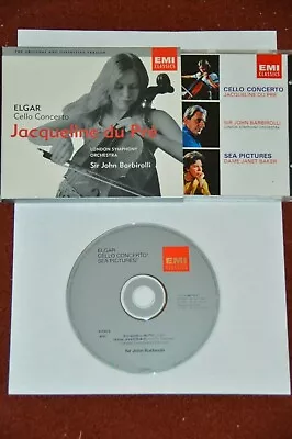 EMI Classics Elgar Cello Concerto CD Jacqueline Du Pre LSO Sir John Barbirolli • £0.99