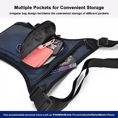 Waist Drop Leg Thigh Bag Outdoor Hip Belt Ta Ctical Fanny Utility Pack Pouch • $21.01