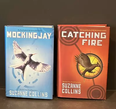 The Hunger Games Catching Fire + Mockingjay Hardcover Book Lot Suzanna Collins • $11.99