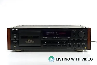 Sony TC-K890ES Stereo Cassette Deck. 3-Head System. Quartz Locked Direct Drive. • $899.99