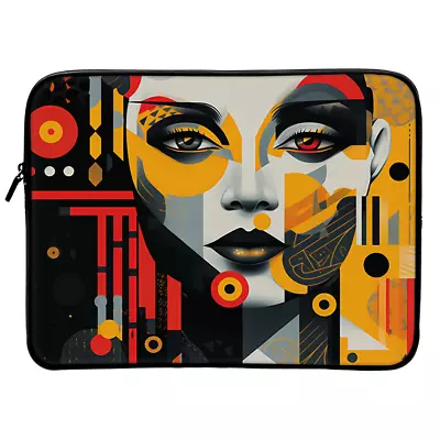 Female Portrait 2-Sided Print Mac Book Pro 16″ Sleeve – Portrait Laptop Sleeves • $37.88