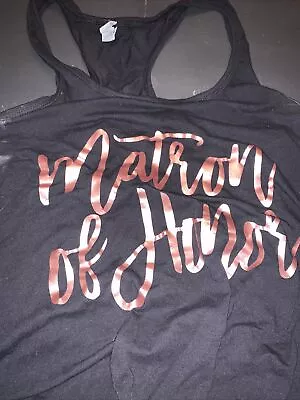 Matron Of Honor Black Tanktop Womens XL • $10