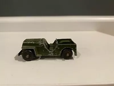 Tootsie Toy Chicago Diecast Metal Army Green Jeep. Vintage. 2.5” • $9.99