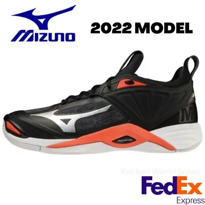Mizuno Volleyball Shoes WAVE MOMENTUM 2 V1GA2112 05 Black /Silver /Orange Unisex • $125.50