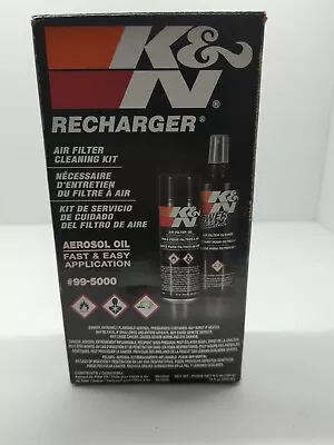 K N Air Filter Recharger Kit Cleaner  Oil Spray On Oil Kn #99-5000 New • $29.99