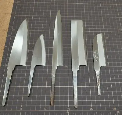 Sakai Japanese Kitchen Chef Knife Blade Signed Hand Forged Rare Custom Set Of 5 • $295
