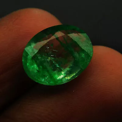 Natural Colombian Emerald Oval Shape 3 Ct Green Certified Loose Gemstone • $12.82